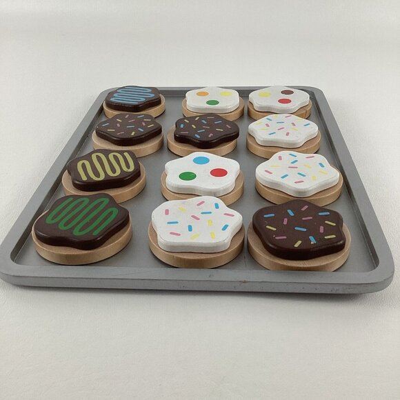 Melissa & Doug Slice And Bake Wooden Cookie Set Pretend Play Kitchen Learning - Picture 5 of 6